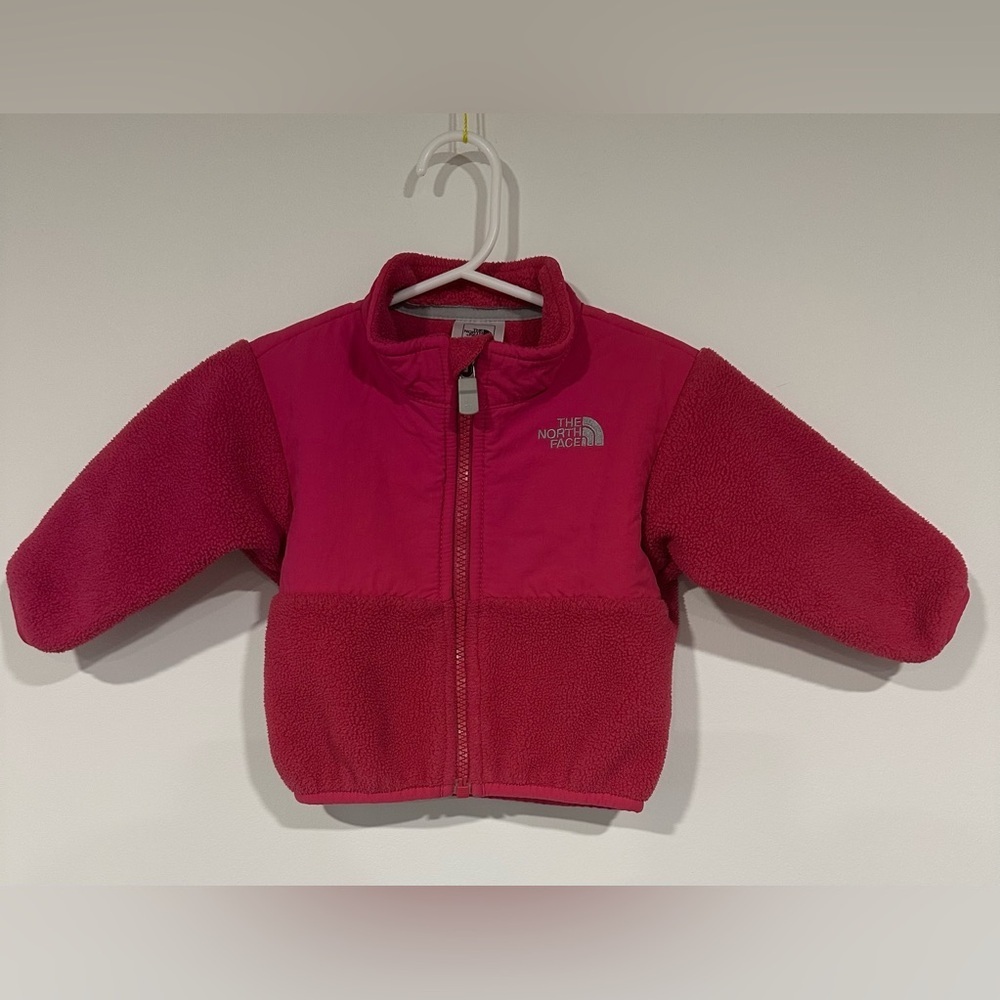 The North Face Denali Fleece Infant Baby 3-6M Polartec Full Zip Jacket Pink - Picture 1 of 5